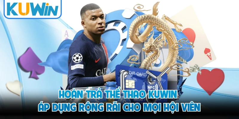Hoàn trả thể thao KUWIN áp dụng rộng rãi cho mọi hội viên